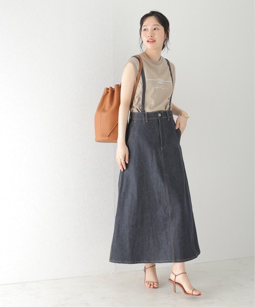 plage（プラージュ）の「サスペンダーDenim Long スカート（デニム