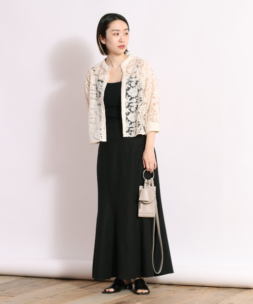 cepo（セポ）の「フラワー／ボタニカル　シシュウショートカーディガン 2（シャツ/ブラウス・レディース・ブラック/ホワイト系その他/ホワイト系その他2/ブラック系その他2・M）」の19枚目の写真