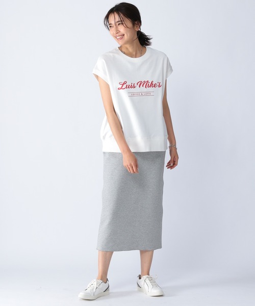 BARNYARDSTORM（バンヤードストーム）の「BARNYARDSTORM / コットンインレイプルオーバー（Tシャツ/カットソー・レディース・ホワイト/グレー・1/0）」の4枚目の写真