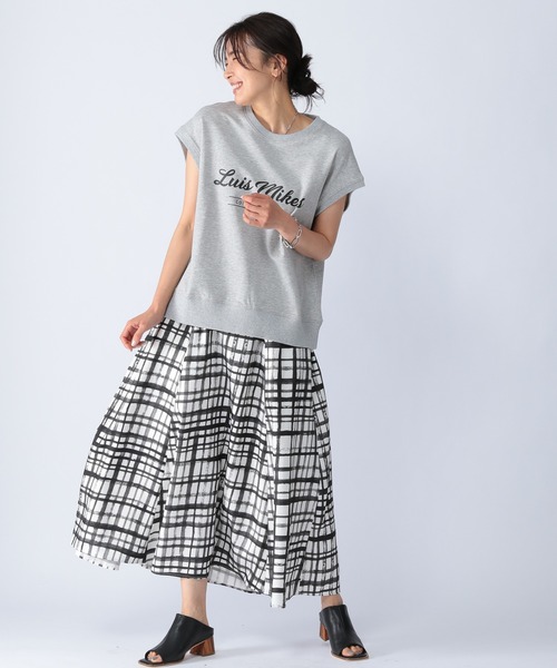 BARNYARDSTORM（バンヤードストーム）の「BARNYARDSTORM / コットンインレイプルオーバー（Tシャツ/カットソー・レディース・ホワイト/グレー・1/0）」の13枚目の写真