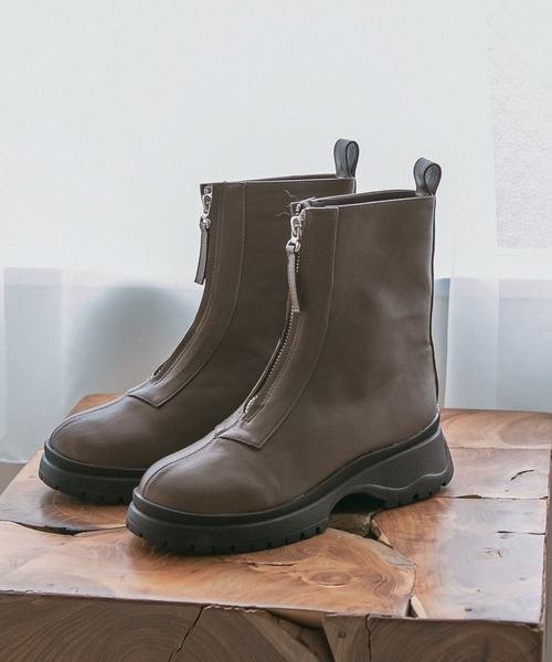 BAYFLOW(ベイフロー)の「フロントジップブーツ(ブーツ・レディース・ブラック/ベージュ・MEDIUM/LARGE)」の20枚目の写真