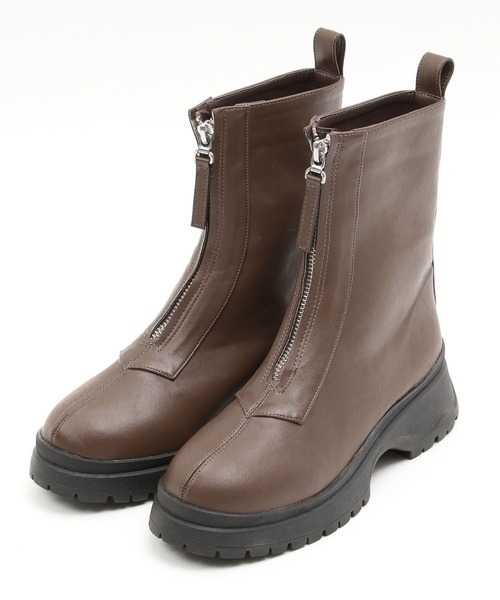BAYFLOW(ベイフロー)の「フロントジップブーツ(ブーツ・レディース・ブラック/ベージュ・MEDIUM/LARGE)」の15枚目の写真