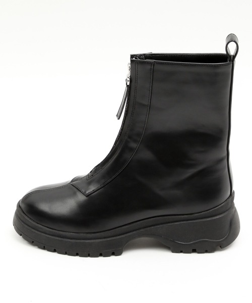 BAYFLOW(ベイフロー)の「フロントジップブーツ(ブーツ・レディース・ブラック/ベージュ・MEDIUM/LARGE)」の7枚目の写真