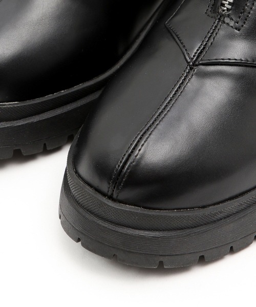 BAYFLOW(ベイフロー)の「フロントジップブーツ(ブーツ・レディース・ブラック/ベージュ・MEDIUM/LARGE)」の3枚目の写真