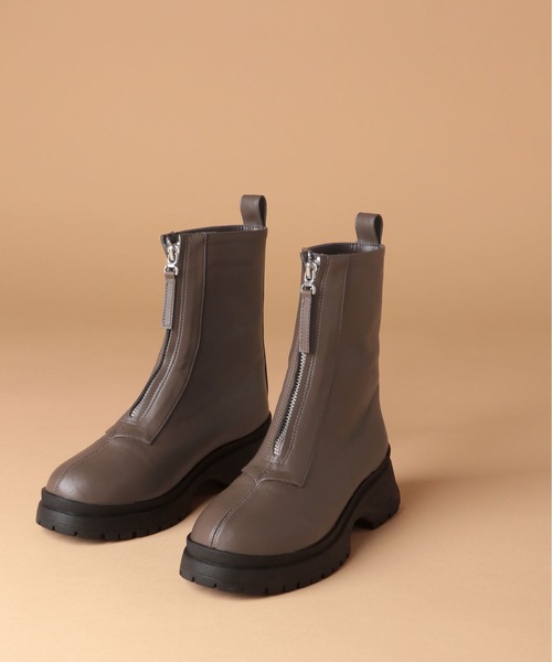 BAYFLOW(ベイフロー)の「フロントジップブーツ(ブーツ・レディース・ブラック/ベージュ・MEDIUM/LARGE)」の22枚目の写真