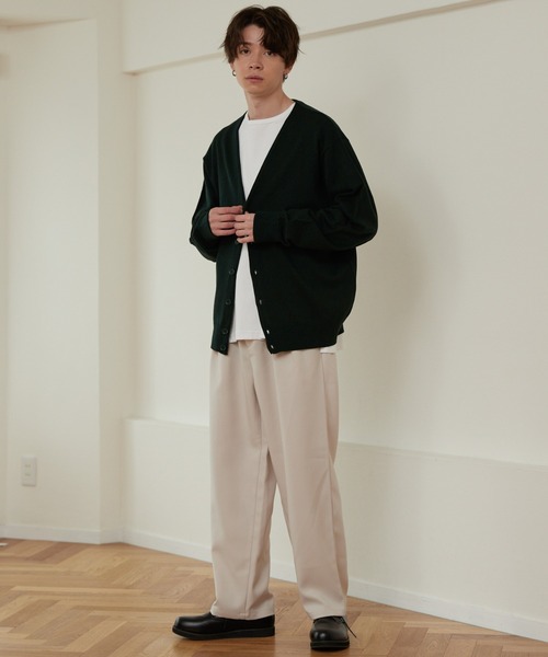 WEGO(ウィゴー)の「WEGO/【セットアップ対応商品】イージーケア セミワイドスラックス(スラックス・メンズ・ブラック/アイボリー・MEDIUM/LARGE)」の3枚目の写真