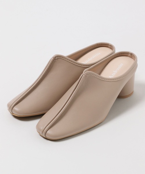 Andemiu（アンデミュウ）の「フロントシームサボ352111（サンダル・レディース・ブラック/ベージュ・S/M/L）」の6枚目の写真