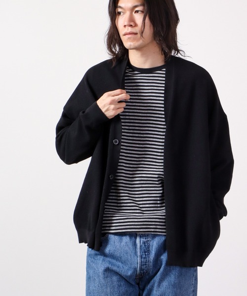MILLER(ミラー)の「Robert P.Miller パネルリブ半袖Tシャツ ユニセックス RPM(Tシャツ/カットソー・メンズ・ブラウン系その他/ホワイト×ネイビー/ブラック/ホワイト・L/M/XL)」の11枚目の写真