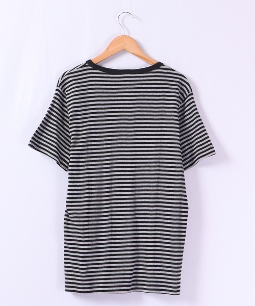 MILLER(ミラー)の「Robert P.Miller パネルリブ半袖Tシャツ ユニセックス RPM(Tシャツ/カットソー・メンズ・ブラウン系その他/ホワイト×ネイビー/ブラック/ホワイト・L/M/XL)」の15枚目の写真