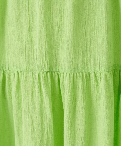 BEARDSLEY（ビアズリー）の「《FRIPIER》ボイルティアードワンピース（ワンピース・レディース・ブラック/オレンジ/グリーン・FREE）」の12枚目の写真