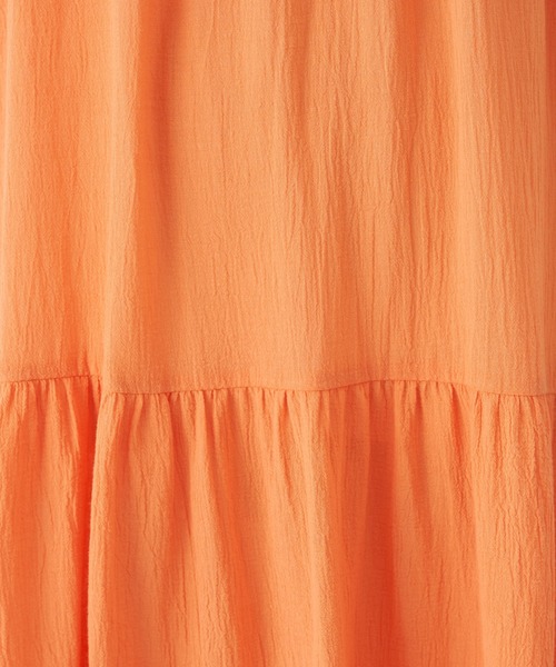 BEARDSLEY（ビアズリー）の「《FRIPIER》ボイルティアードワンピース（ワンピース・レディース・ブラック/オレンジ/グリーン・FREE）」の8枚目の写真