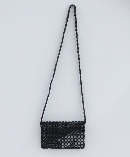 fredy emue（フレディエミュ）の「ビーズミニポシェット（ショルダーバッグ・レディース・パープル/ブラック・FREE）」の5枚目の写真