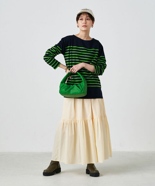 NOLLEY’S(ノーリーズ)の「【Le minor/ルミノア】別注カラーボーダーカットソー(Tシャツ/カットソー・レディース・ホワイト系その他4/グレー系その他3/ブルー系その他7・FREE)」の5枚目の写真
