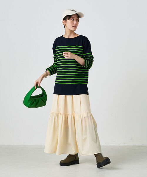 NOLLEY’S(ノーリーズ)の「【Le minor/ルミノア】別注カラーボーダーカットソー(Tシャツ/カットソー・レディース・ホワイト系その他4/グレー系その他3/ブルー系その他7・FREE)」の15枚目の写真