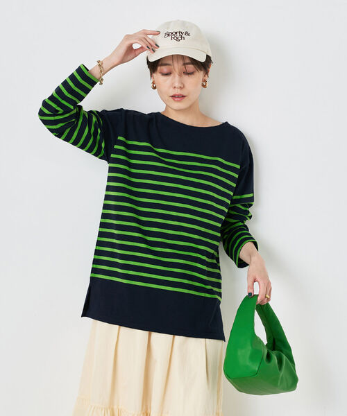 NOLLEY’S(ノーリーズ)の「【Le minor/ルミノア】別注カラーボーダーカットソー(Tシャツ/カットソー・レディース・ホワイト系その他4/グレー系その他3/ブルー系その他7・FREE)」の21枚目の写真