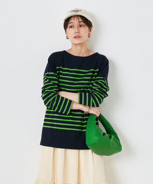NOLLEY’S(ノーリーズ)の「【Le minor/ルミノア】別注カラーボーダーカットソー(Tシャツ/カットソー・レディース・ホワイト系その他4/グレー系その他3/ブルー系その他7・FREE)」の6枚目の写真