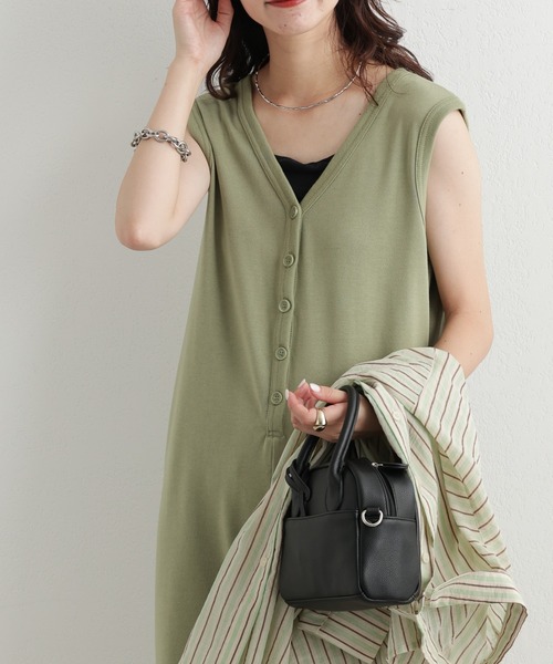 CIAOPANIC TYPY（チャオパニックティピー）の「2WAY裏毛オールインワン（つなぎ/オールインワン・レディース・ブラック/オリーブ/グレー系その他・ONE SIZE）」の9枚目の写真