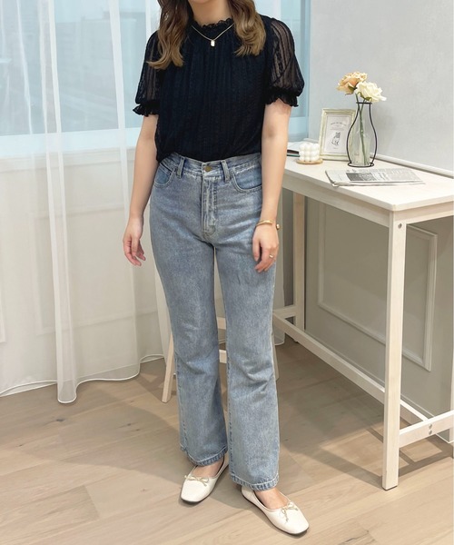 apres jour(アプレジュール)の「レースハイネックトップス【ZOZOTOWN限定アイテム】(シャツ/ブラウス・レディース・ブラック/オフホワイト・フリー/X-LARGE)」の15枚目の写真