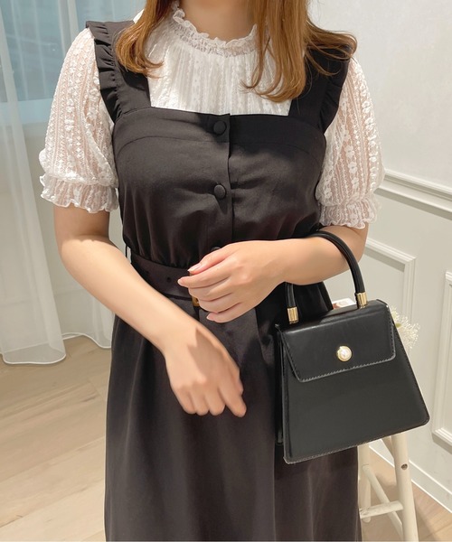 apres jour(アプレジュール)の「レースハイネックトップス【ZOZOTOWN限定アイテム】(シャツ/ブラウス・レディース・ブラック/オフホワイト・フリー/X-LARGE)」の3枚目の写真
