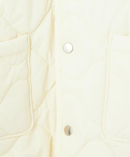 green label relaxing（グリーンレーベルリラクシング）の「TJ キルト×ボア セーラーカラー ブルゾン 100-130cm -撥水-（ブルゾン・キッズ・ブラック/ナチュラル・S130/XS110）」の9枚目の写真