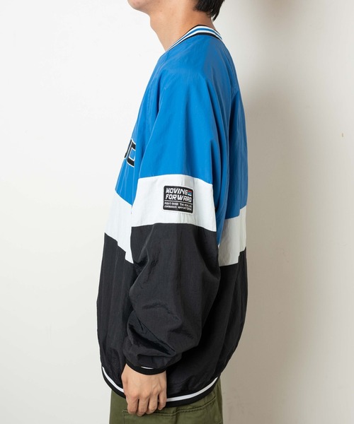 WEGO（ウィゴー）の「WEGO/カラーブロックナイロンプルオーバー（スウェット・メンズ・ダークグリーン/グレー/ブルー・MEDIUM/LARGE）」の12枚目の写真