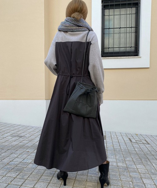 Liyoca（リヨカ）の「【Liyoca】コットンカシミヤワンピース -手洗い可 