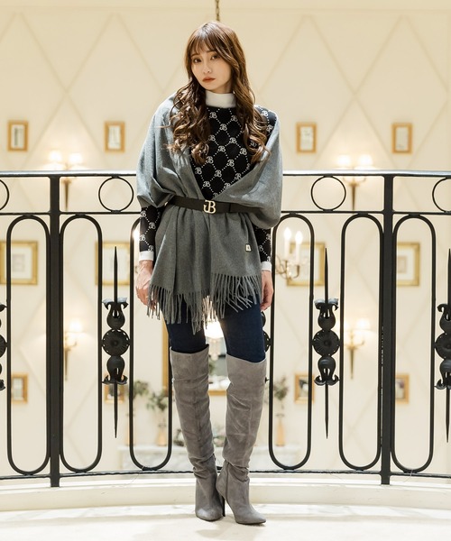 Julia Boutique（ジュリアブティック）の「JBバックルベルト/22183（ベルト・レディース・ブラック/アイボリー・ONE）」の13枚目の写真