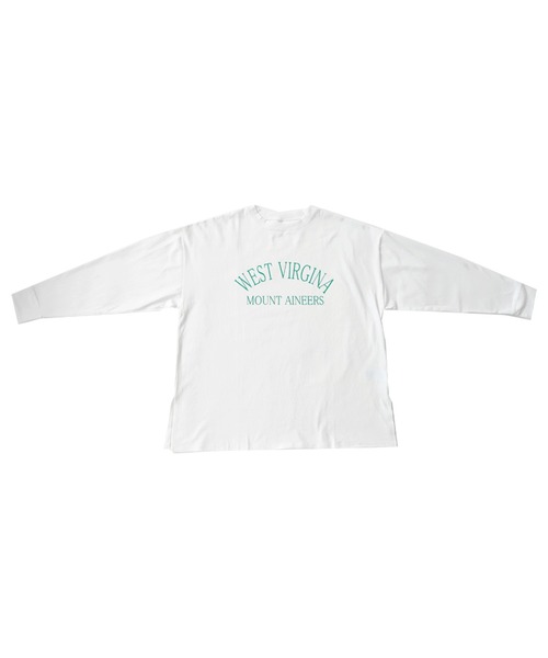 antiqua(アンティカ)の「綿100%ラウンドロゴTシャツ(Tシャツ/カットソー・レディース・ホワイト/グレー/グリーン・FREE)」の21枚目の写真