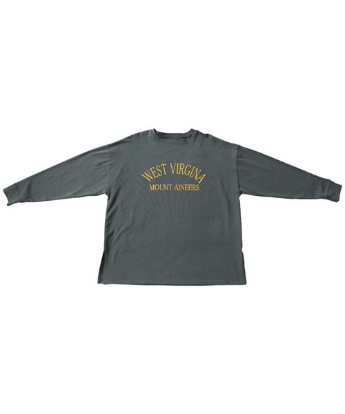 antiqua(アンティカ)の「綿100%ラウンドロゴTシャツ(Tシャツ/カットソー・レディース・ホワイト/グレー/グリーン・FREE)」の22枚目の写真