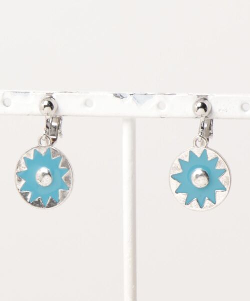 チチカカ（チチカカ）の「サンライズイヤリング（イヤリング・レディース・ホワイト/ライトブルー・FREE）」の2枚目の写真