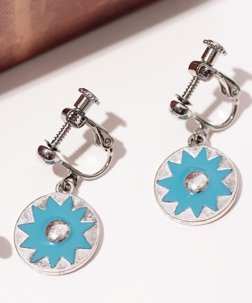 チチカカ（チチカカ）の「サンライズイヤリング（イヤリング・レディース・ホワイト/ライトブルー・FREE）」の5枚目の写真