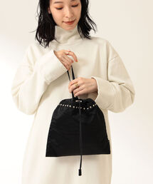 68430612_8_d_215.jpg MACKINTOSH スタッズ 巾着 ショルダーバッグ ブラック