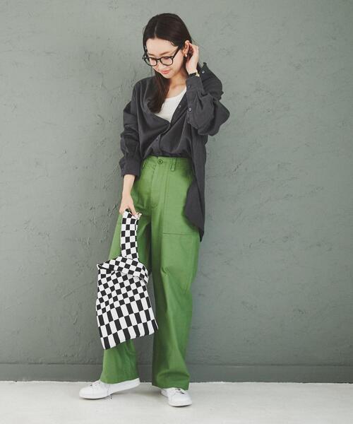 coen(コーエン)の「ベイカーパンツ(カーゴパンツ・レディース・オリーブ/ダークグレー/ロイヤルブルー・S/M/L)」の8枚目の写真