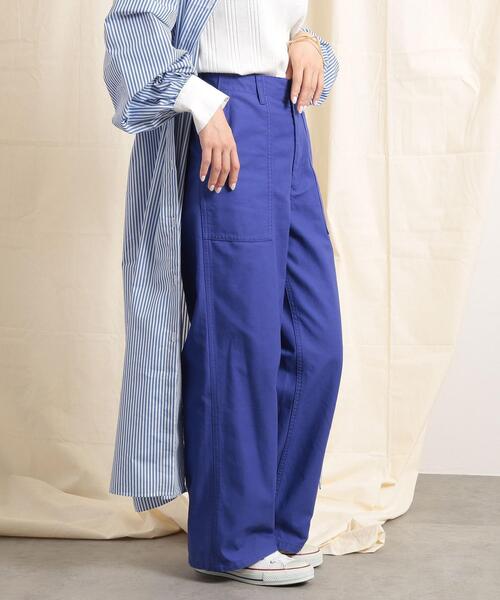 coen(コーエン)の「ベイカーパンツ(カーゴパンツ・レディース・オリーブ/ダークグレー/ロイヤルブルー・S/M/L)」の11枚目の写真