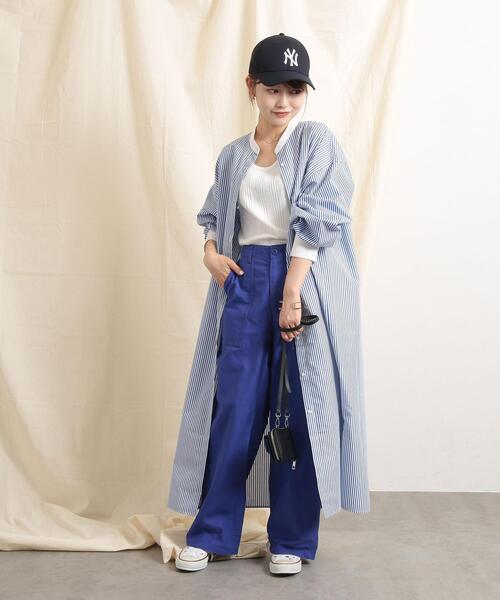 coen(コーエン)の「ベイカーパンツ(カーゴパンツ・レディース・オリーブ/ダークグレー/ロイヤルブルー・S/M/L)」の13枚目の写真