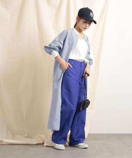 coen(コーエン)の「ベイカーパンツ(カーゴパンツ・レディース・オリーブ/ダークグレー/ロイヤルブルー・S/M/L)」の14枚目の写真