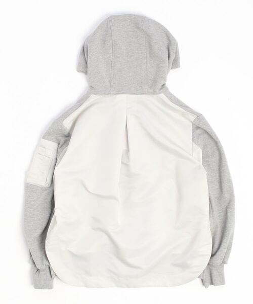 IJIIT&Co.(イジットアンドコー)の「IJIIT&Co.(イジット&コー) MA-1パーカー(パーカー・レディース・グレー・F)」の5枚目の写真