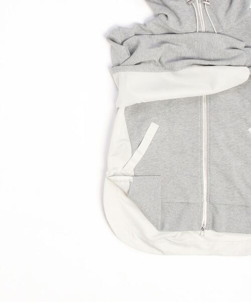 IJIIT&Co.(イジットアンドコー)の「IJIIT&Co.(イジット&コー) MA-1パーカー(パーカー・レディース・グレー・F)」の6枚目の写真