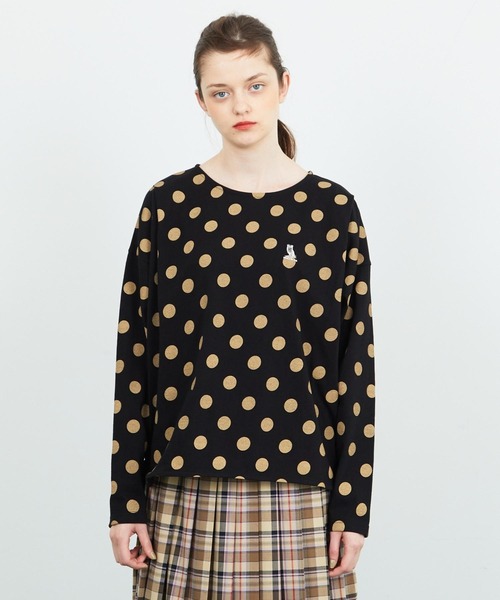 FRAPBOIS（フラボア）の「コクーンT（Tシャツ/カットソー・レディース・ホワイト×グレー/グリーン系その他/ホワイト×レッド/ブラック系その他・1）」の3枚目の写真