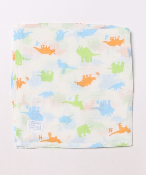 Ribbon hakka kid's（リボンハッカキッズ）の「オリジナルプリントガーゼおくるみ（おくるみ・キッズ・パープル/ブルー/レッド/オレンジ/ネイビー/ブラウン/グリーン・FREE）」の3枚目の写真