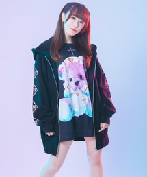 夢見りあむ×トラバス ジップアップパーカー 【ナースクマ】 アイドルマスター シンデレラガールズ』夢見りあむ×TRAVAS TOKYO