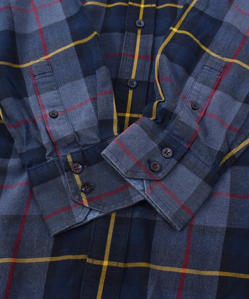 TOMMY HILFIGER（トミーヒルフィガー）の「【ヴィンテージ古着】TOMMY HILFIGER / トミーヒルフィガー ボタンダウン 長袖 チェックシャツ（シャツ/ブラウス・メンズ・ネイビー・MEDIUM）」の5枚目の写真