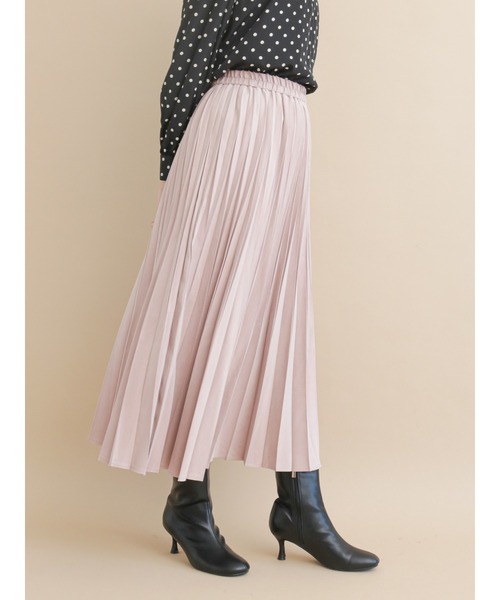 Te chichi（テチチ）の「フィブリルプリーツスカート（スカート・レディース・オフホワイト/ピンク/グリーン/チャコール・ﾌﾘ-）」の4枚目の写真