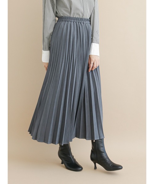 Te chichi（テチチ）の「フィブリルプリーツスカート（スカート・レディース・オフホワイト/ピンク/グリーン/チャコール・ﾌﾘ-）」の2枚目の写真