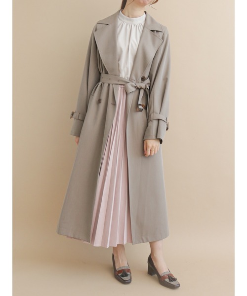 Te chichi（テチチ）の「フィブリルプリーツスカート（スカート・レディース・オフホワイト/ピンク/グリーン/チャコール・ﾌﾘ-）」の7枚目の写真