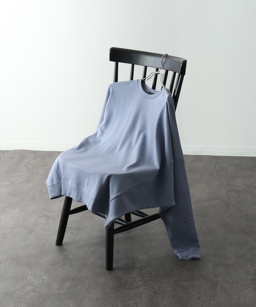 Art re A select(アトリエセレクト)の「OVERSIZED DOLMAN SWEATSHIRT/ソフトタッチ裏毛 オーバーサイズ ドルマン スウェット プルオーバー(スウェット・メンズ・アイボリー/ブルー/ピンク/ベージュ/スミクロ・L/M)」の4枚目の写真