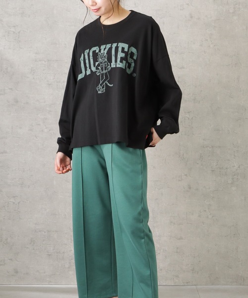 Dickies(ディッキーズ)の「Dickies ディッキーズ ロゴプリント天竺ロングスリーブTシャツ(Tシャツ/カットソー・レディース・グリーン/ホワイト/オレンジ/ブルー/ブラック・M)」の20枚目の写真