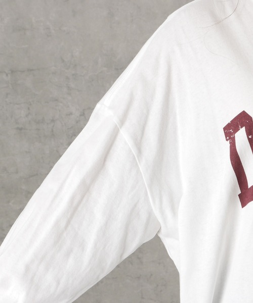 Dickies(ディッキーズ)の「Dickies ディッキーズ ロゴプリント天竺ロングスリーブTシャツ(Tシャツ/カットソー・レディース・グリーン/ホワイト/オレンジ/ブルー/ブラック・M)」の10枚目の写真