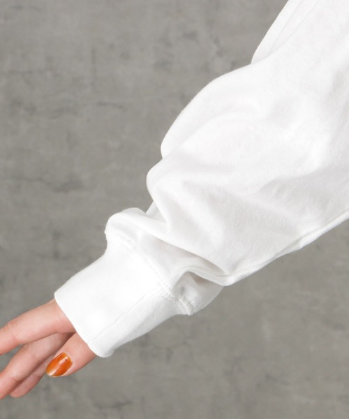 Dickies(ディッキーズ)の「Dickies ディッキーズ ロゴプリント天竺ロングスリーブTシャツ(Tシャツ/カットソー・レディース・グリーン/ホワイト/オレンジ/ブルー/ブラック・M)」の11枚目の写真