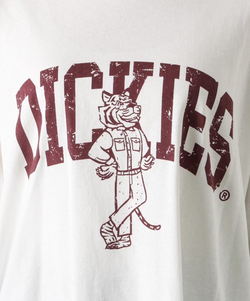 Dickies(ディッキーズ)の「Dickies ディッキーズ ロゴプリント天竺ロングスリーブTシャツ(Tシャツ/カットソー・レディース・グリーン/ホワイト/オレンジ/ブルー/ブラック・M)」の13枚目の写真